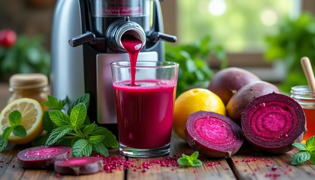 découvrez comment préparer un jus de betterave frais et délicieux en quelques étapes simples, pour profiter d'une boisson saine et revitalisante.