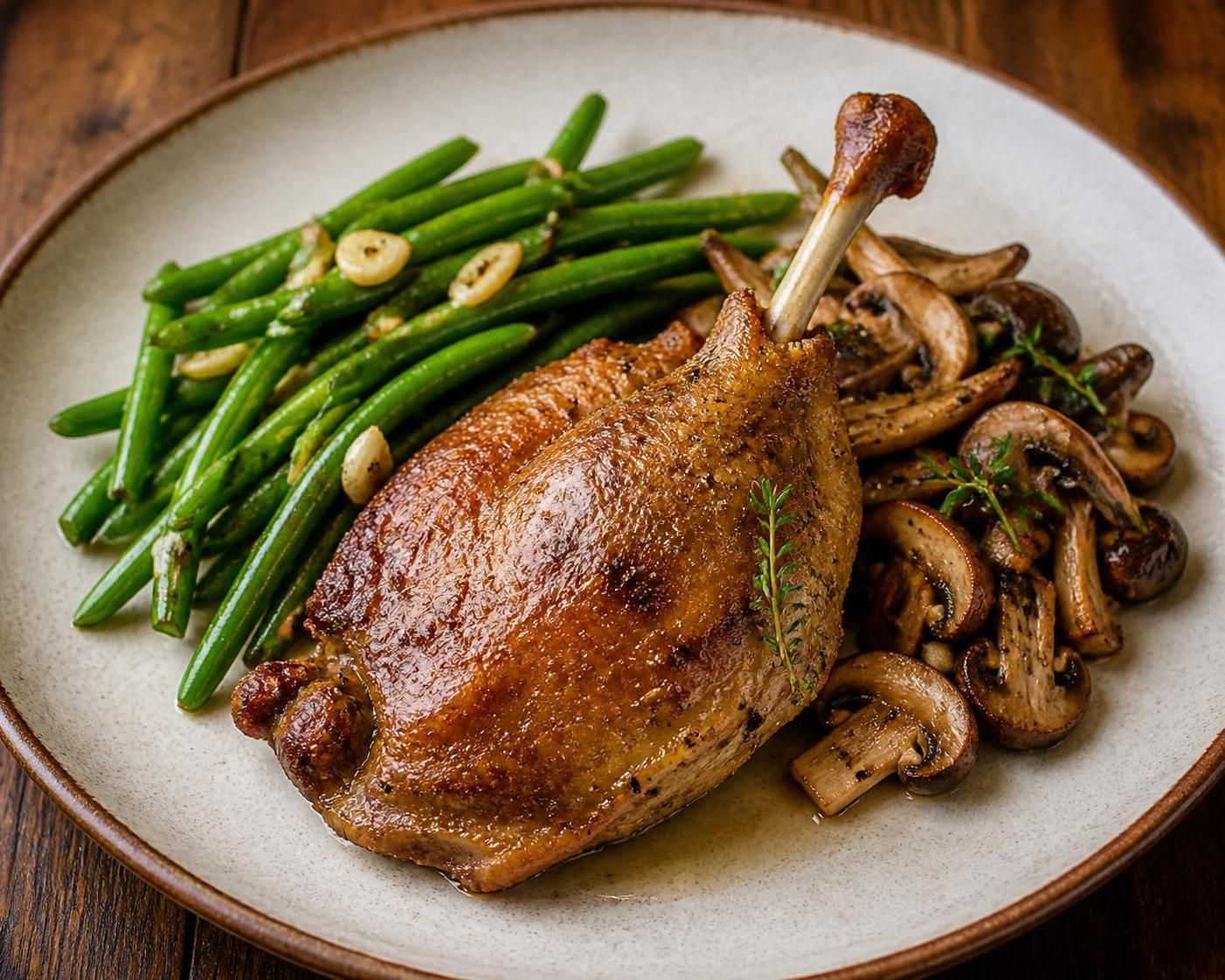 découvrez les accompagnements parfaits pour sublimer votre confit de canard, un plat traditionnel français, et régalez-vous avec des recettes savoureuses et authentiques.
