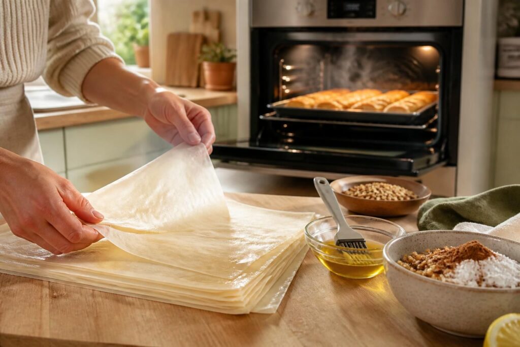 découvrez nos astuces incontournables pour réussir une pâte filo parfaitement croustillante et délicieuse à chaque recette.