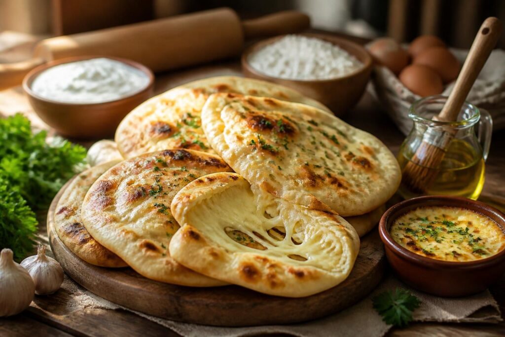 découvrez notre recette facile de naan au fromage, avec des astuces pour obtenir un pain moelleux et fondant à souhait, parfait pour accompagner vos plats préférés.