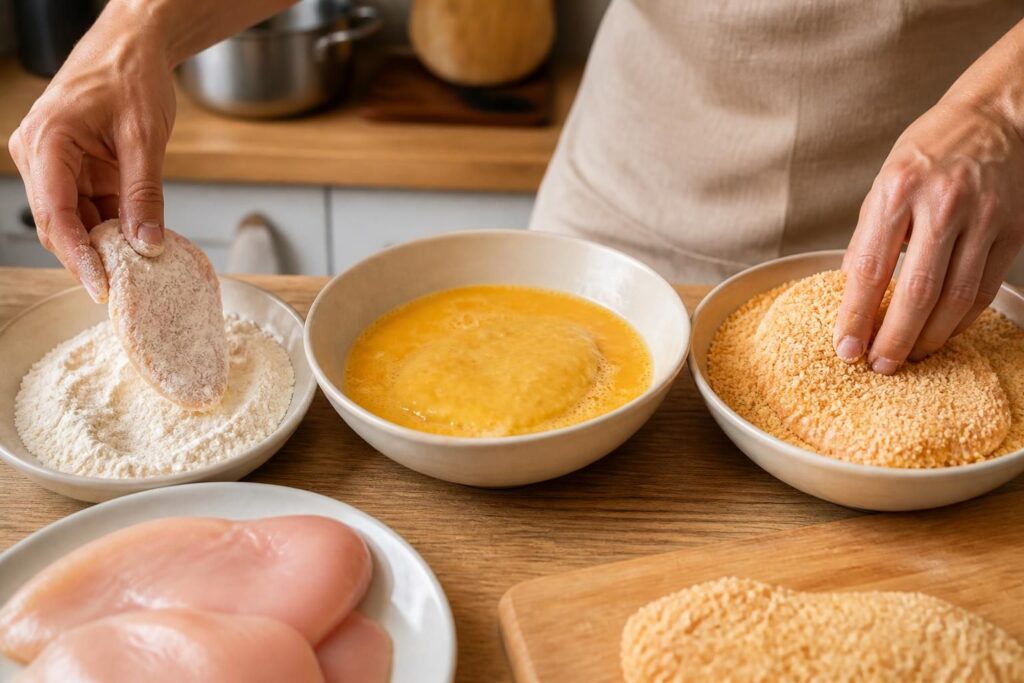 apprenez à paner vos escalopes parfaitement pour obtenir une cuisson croustillante et savoureuse à chaque fois grâce à nos astuces simples et efficaces.