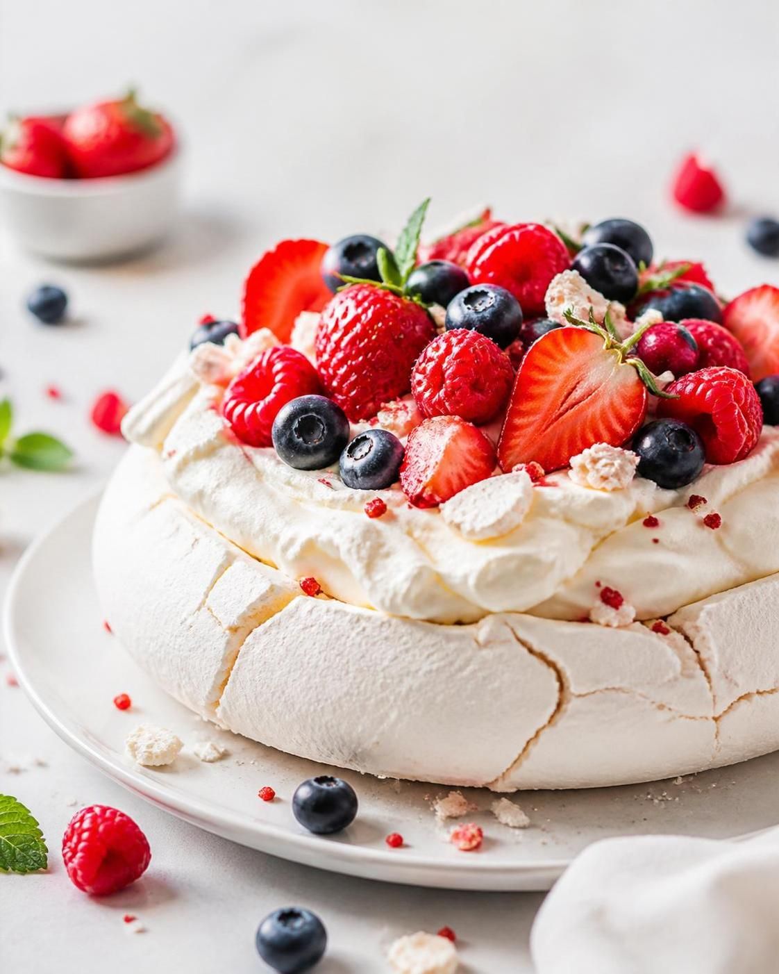 découvrez la recette du pavlova aux fruits rouges, une meringue légère et gourmande qui allie croustillant et douceur pour un dessert parfait.