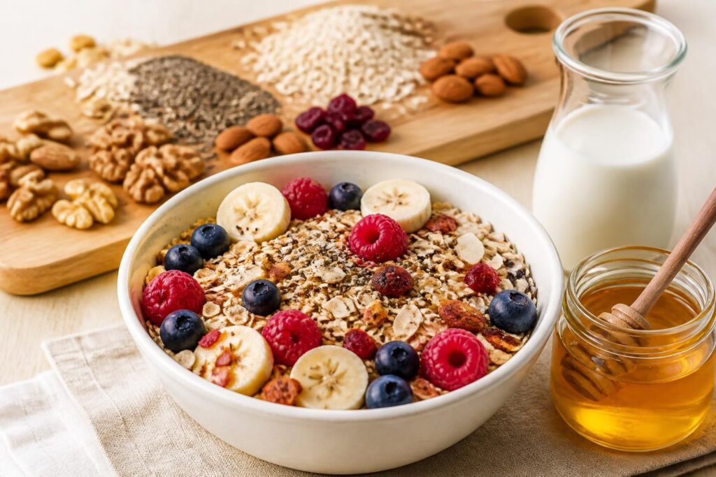 découvrez notre recette de céréales maison, facile et rapide, pour un petit-déjeuner sain et gourmand. astuces naturelles et ingrédients essentiels pour bien commencer la journée.