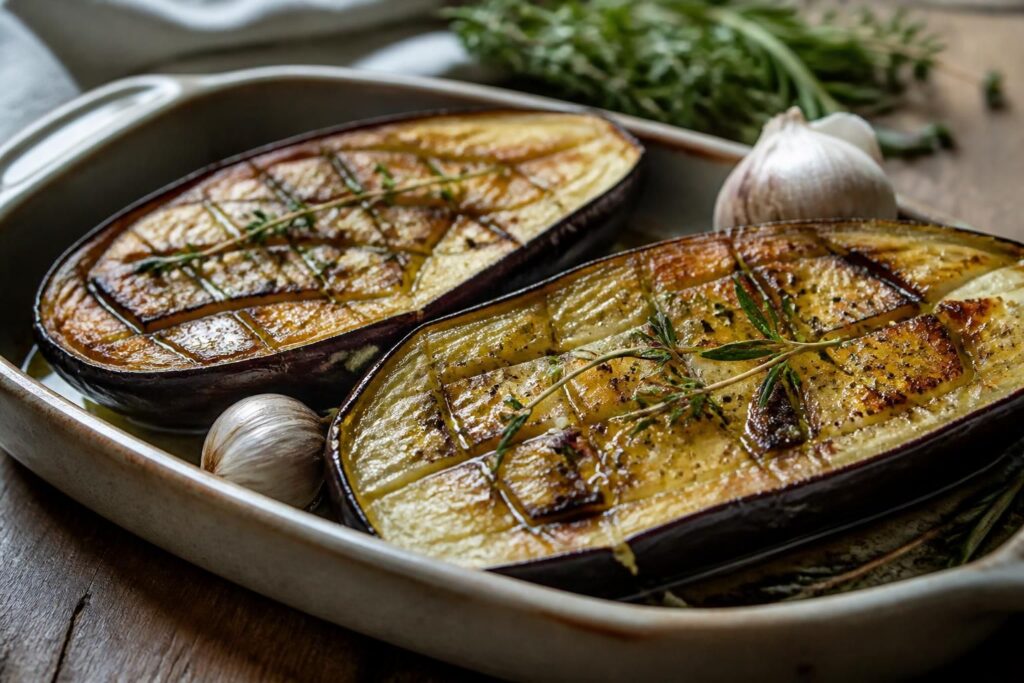 découvrez nos astuces pour réussir une aubergine au four avec une chair fondante et riche en saveurs, idéale pour vos repas savoureux et faciles à préparer.