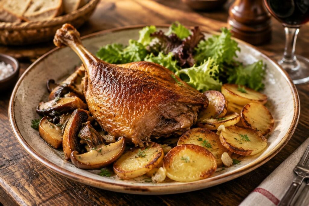 découvrez les meilleurs accompagnements pour sublimer un confit de canard : pommes de terre, légumes de saison et idées gourmandes pour un repas savoureux.