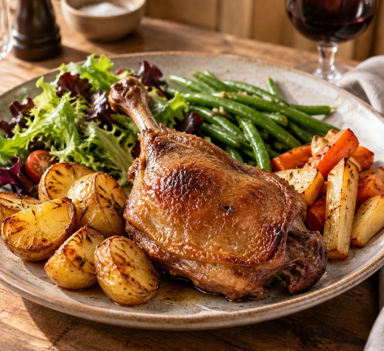 découvrez les meilleurs accompagnements pour sublimer un confit de canard : pommes de terre, légumes de saison et idées gourmandes pour un repas réussi.