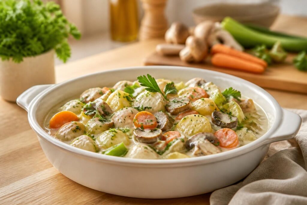découvrez notre recette de blanquette végétarienne, un plat classique revisité sans viande, savoureux et gourmand, parfait pour un repas sain et délicieux.