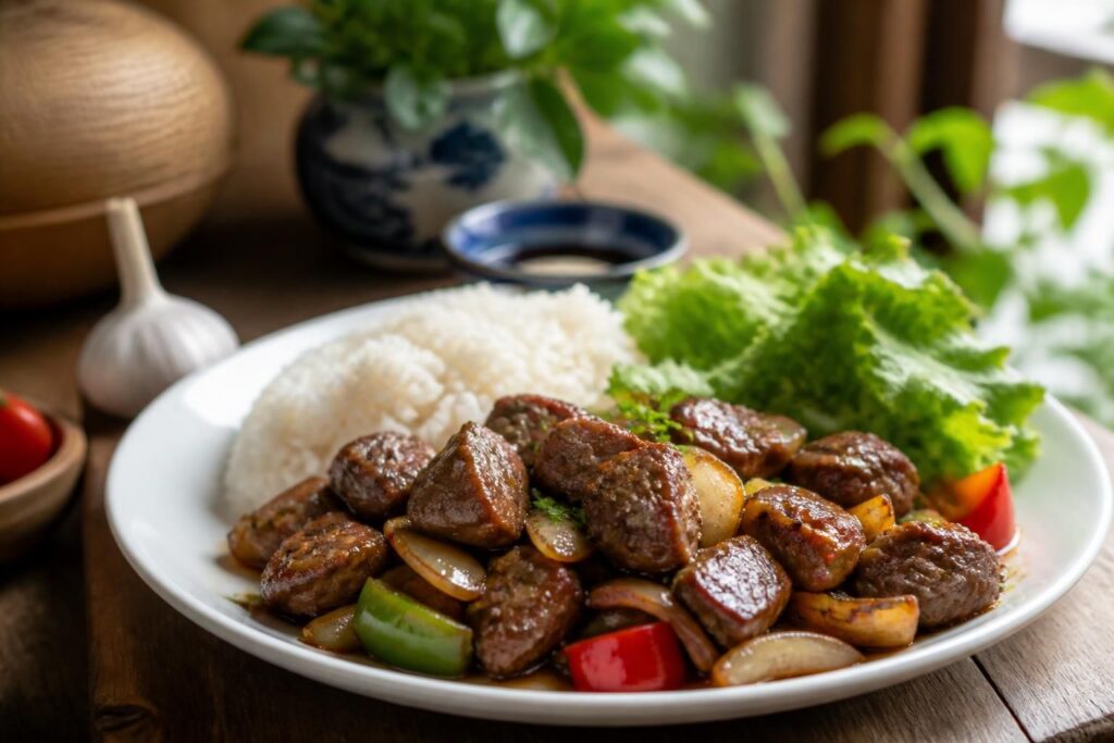 découvrez la recette facile et rapide du bœuf loc lac vietnamien pour sublimer vos plats avec des saveurs authentiques et délicieuses.