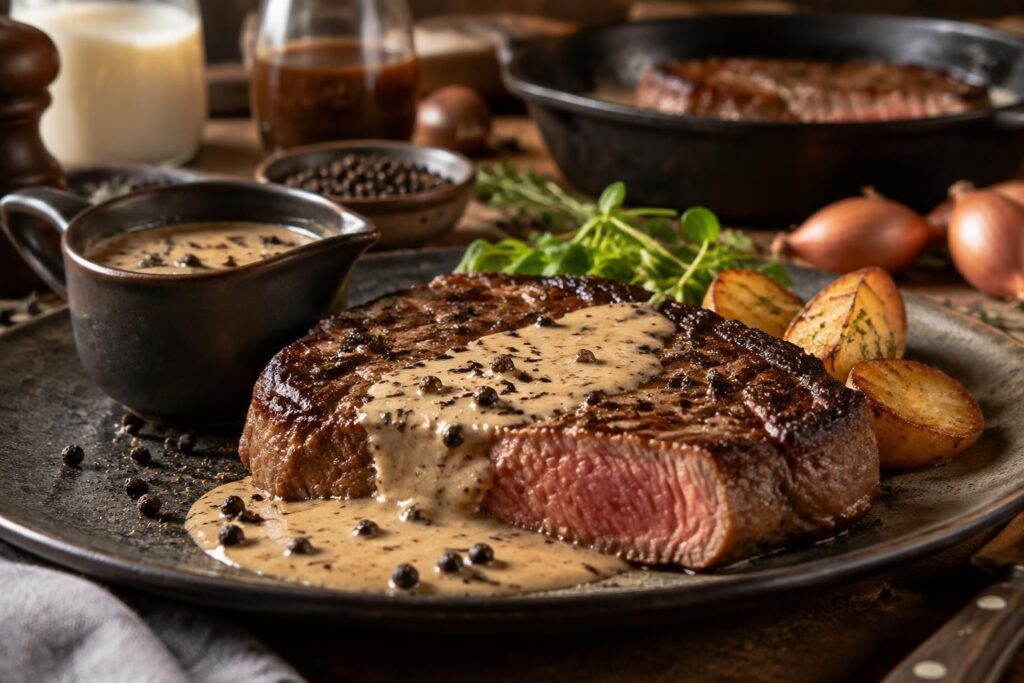 découvrez comment préparer une sauce au poivre onctueuse et parfumée pour accompagner vos viandes rouges et rehausser leur saveur.