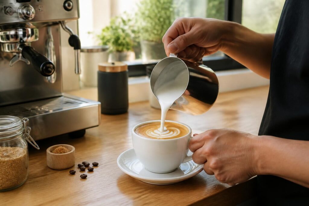 découvrez nos astuces simples pour préparer un café latte maison crémeux et équilibré, digne d'un barista. apprenez les techniques pour réussir votre boisson à la perfection.