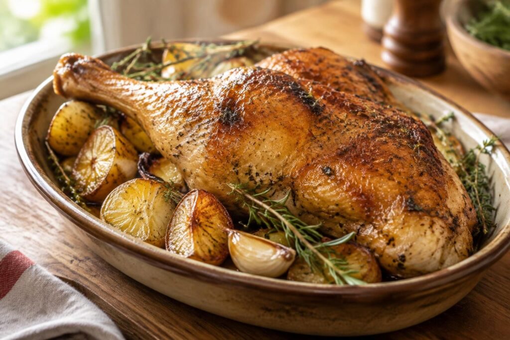 découvrez la cuisson idéale des cuisses de poulet au four pour obtenir une peau croustillante et dorée, tout en gardant une viande tendre et juteuse.