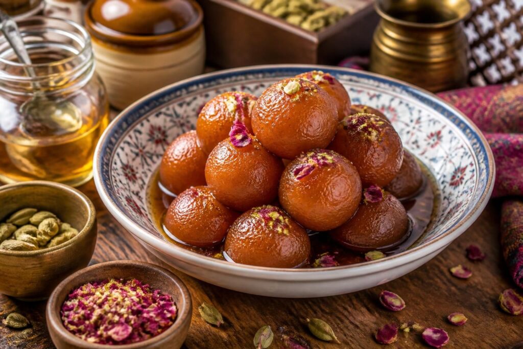 découvrez les secrets du gulab jamun, ce dessert indien irrésistible. apprenez à le préparer facilement chez vous pour une douceur sucrée et exotique.