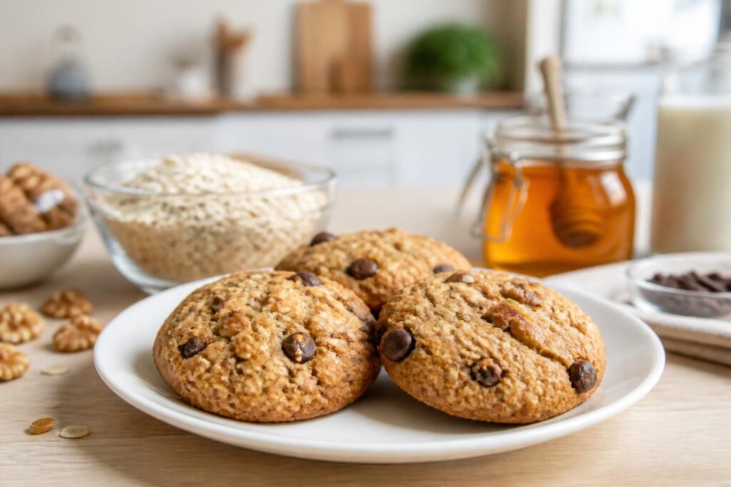 découvrez notre recette facile et légère de cookies aux flocons d’avoine sans beurre, parfaite pour une gourmandise saine et savoureuse à partager.