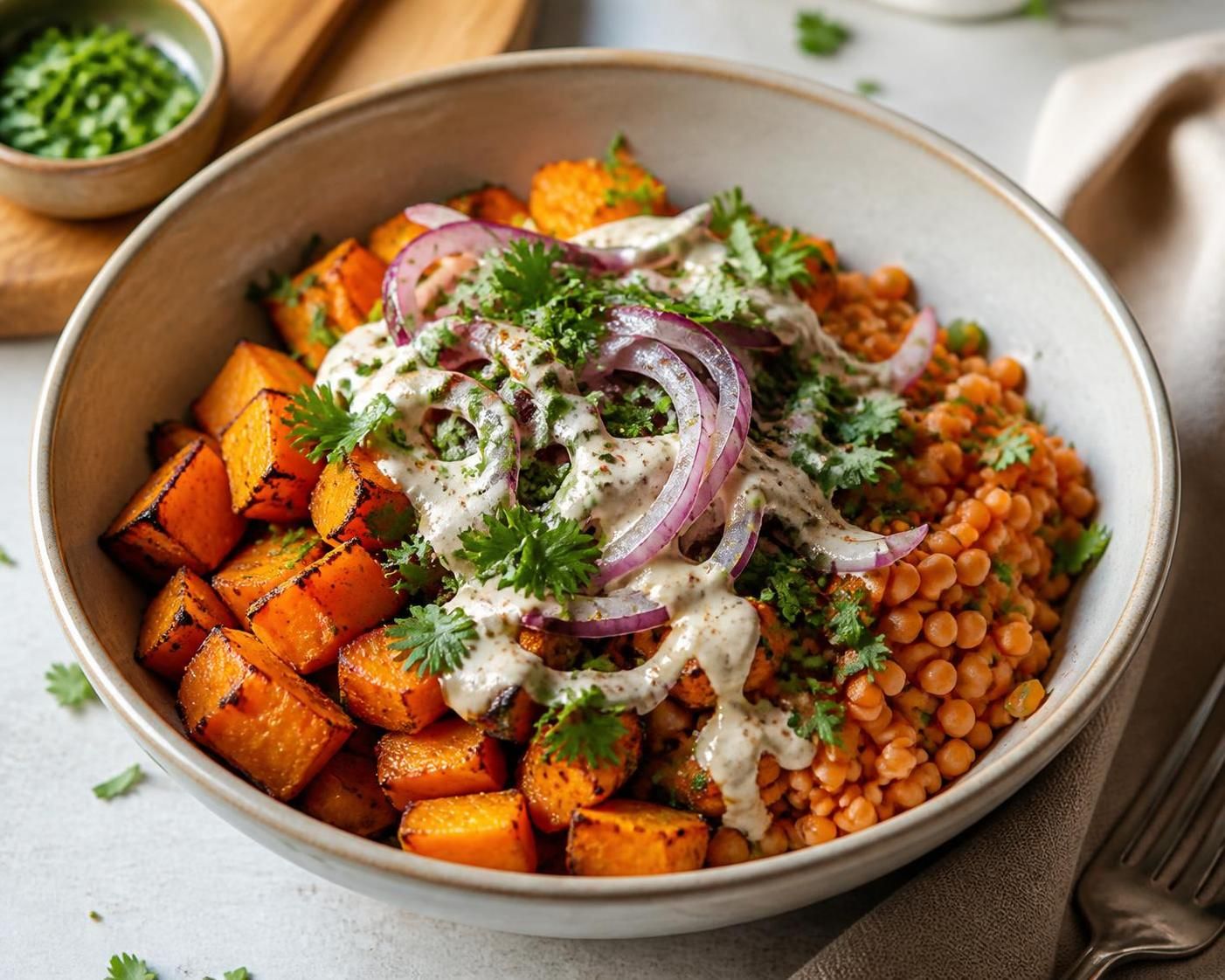 découvrez la salade lentille patate douce, une alliance gourmande et équilibrée pour un repas complet, sain et savoureux. idéale pour allier plaisir et nutrition au quotidien.