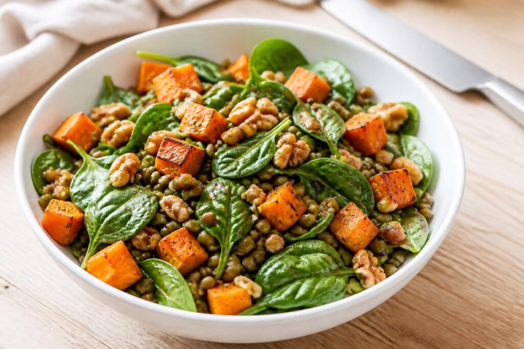découvrez la salade lentille patate douce, une alliance gourmande et équilibrée pour un repas complet, sain et savoureux, parfait pour toutes les occasions.