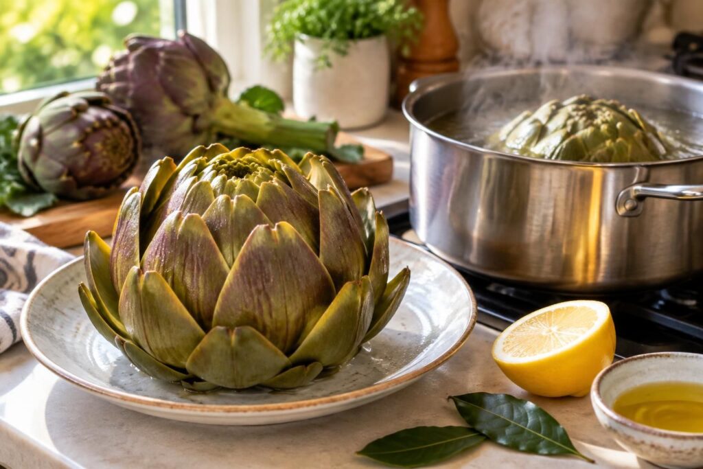 découvrez comment cuire un artichaut à la perfection : temps de cuisson, méthodes et astuces simples pour obtenir un résultat tendre et savoureux à coup sûr.