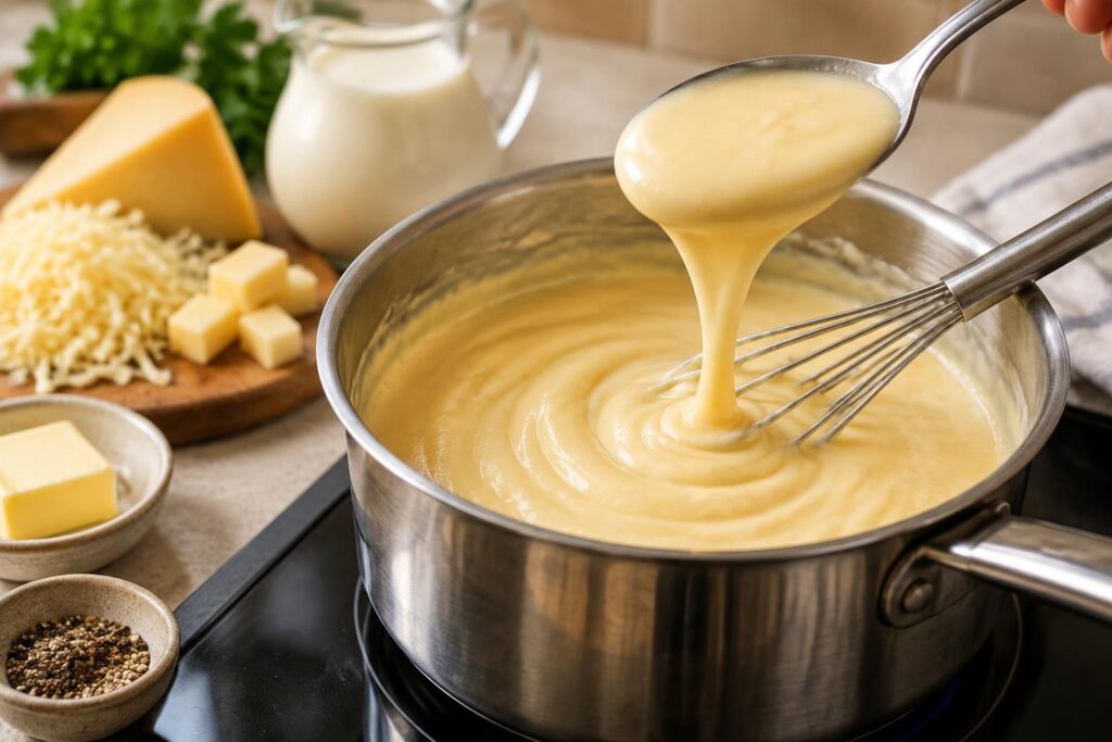 découvrez comment préparer une sauce aux fromages onctueuse et sans grumeaux grâce à des astuces simples pour réussir sa texture à tous les coups.