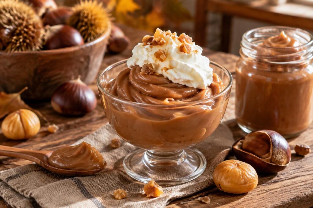 découvrez la recette authentique de la crème de marron, onctueuse et savoureuse, pour réussir un dessert gourmand aux délicieuses notes de châtaigne.