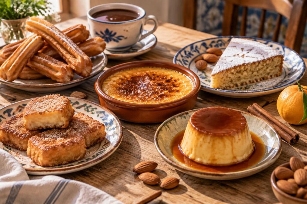 découvrez les desserts espagnols traditionnels : des recettes gourmandes et authentiques à savourer, du flan au churros, sans tarder.