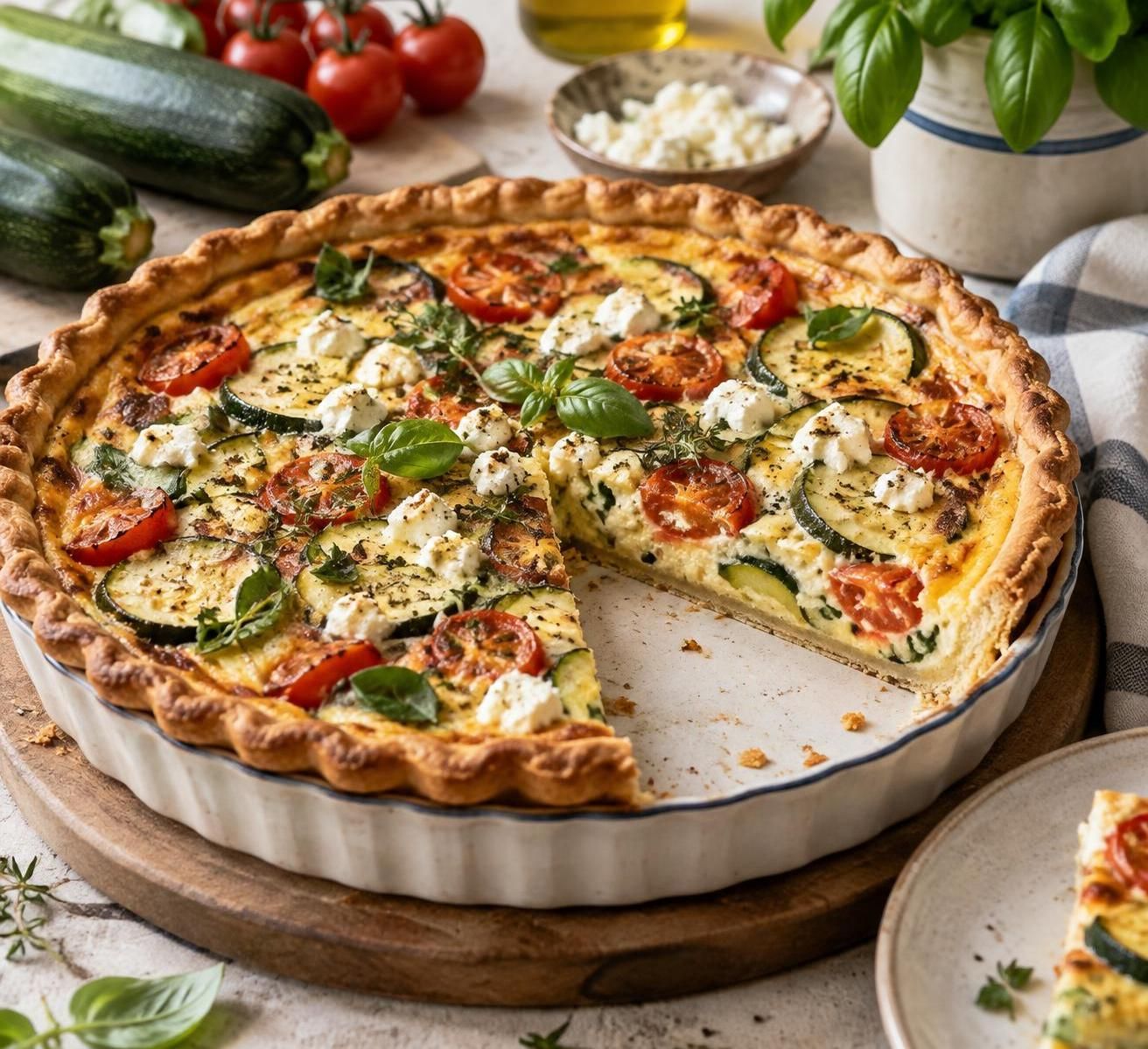 découvrez nos astuces pour réussir une quiche végétarienne à la pâte croustillante et à la garniture savoureuse, riche en légumes et pleine de goût.