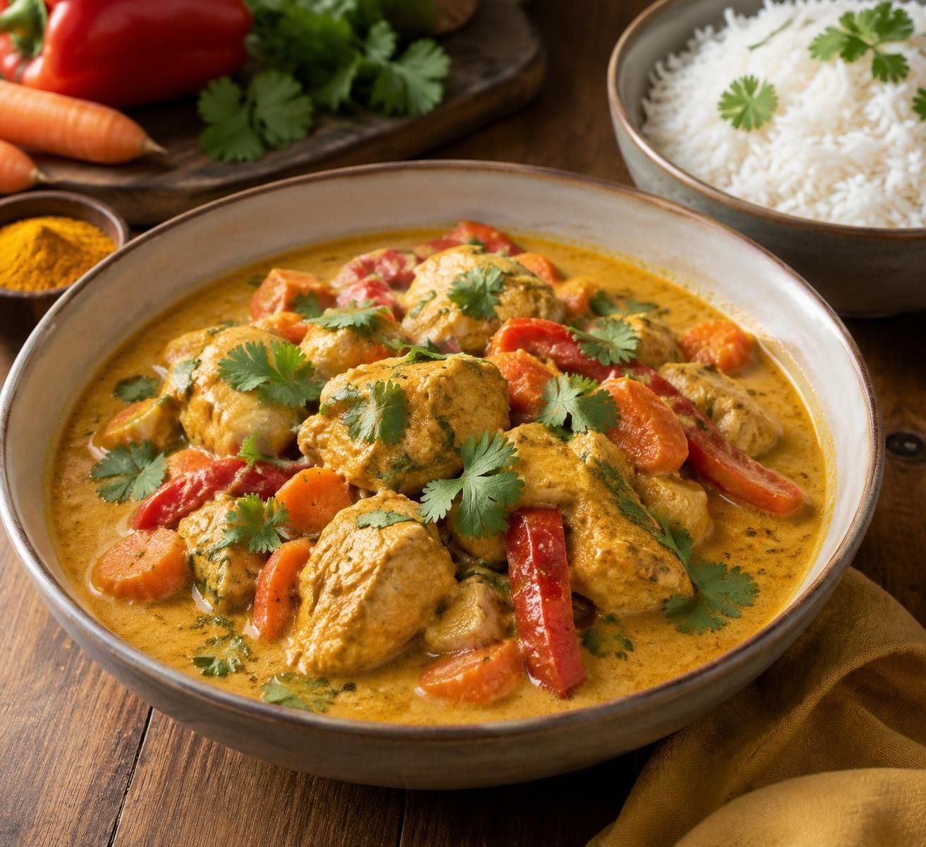 découvrez une recette de poulet au curry savoureuse et facile à préparer, avec une astuce simple pour réussir un plat parfumé en un rien de temps.
