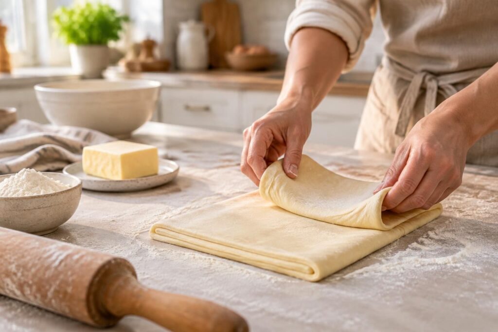découvrez comment réussir une pâte feuilletée maison grâce à une recette pas à pas, avec des conseils simples pour obtenir un feuilletage léger et croustillant.