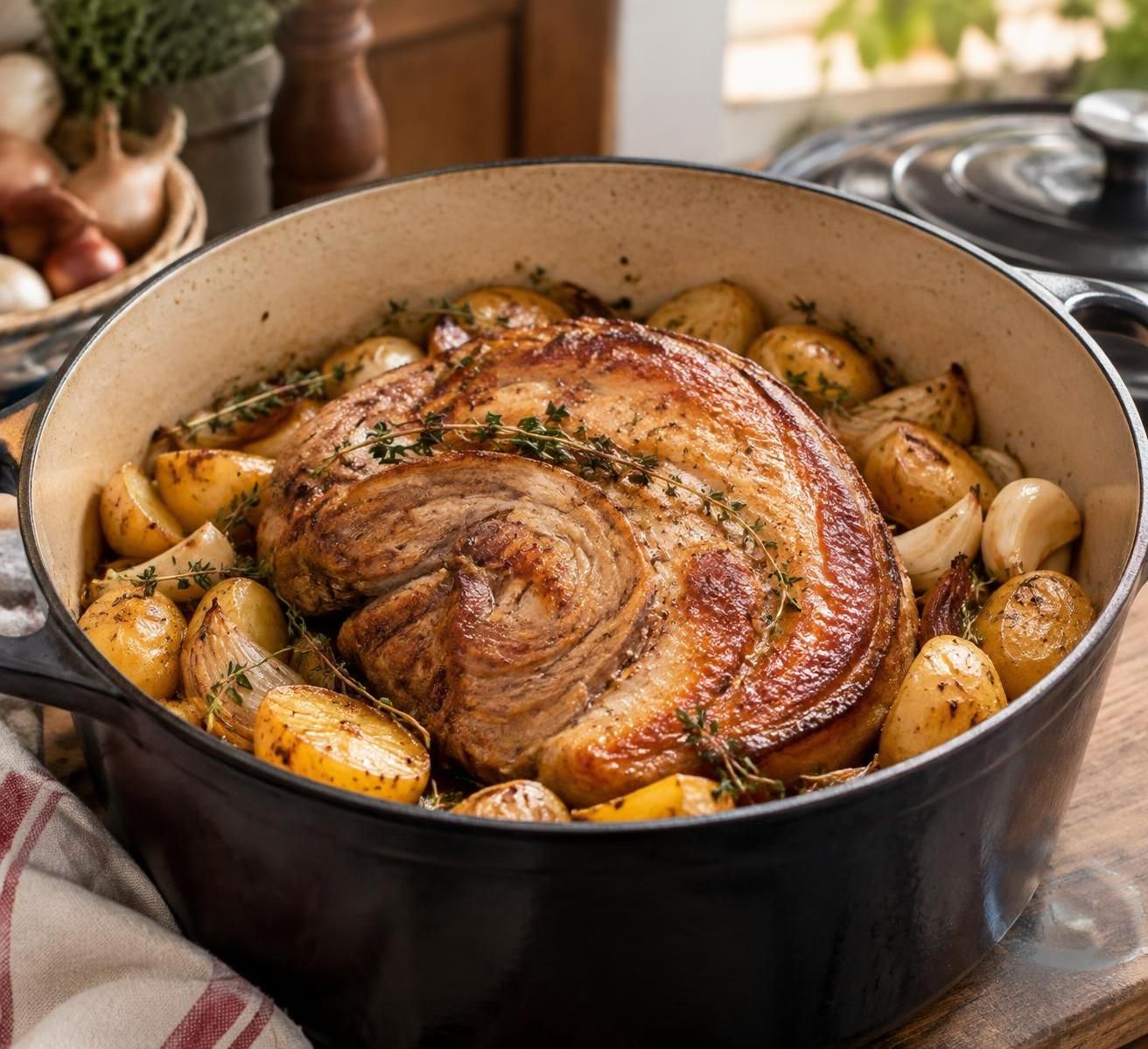 découvrez l’astuce pour réussir une rouelle de porc au four tendre, juteuse et savoureuse, avec une cuisson simple et pleine de goût.