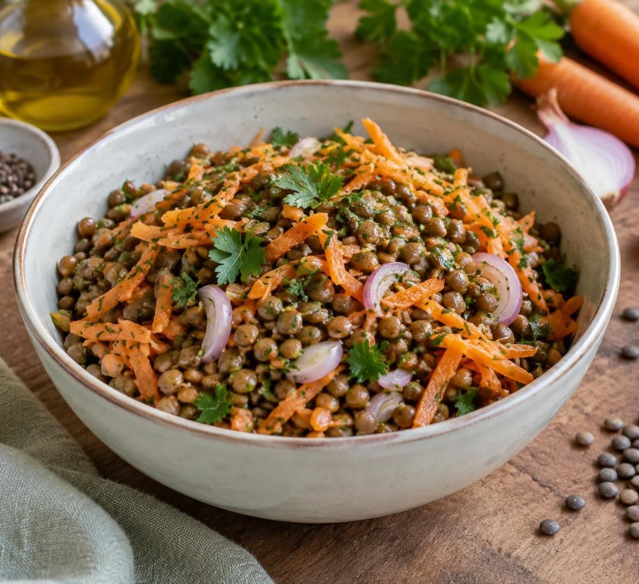 découvrez une salade de lentilles simple à l’échalote : une recette gourmande, facile et rapide à préparer pour un repas savoureux sans effort.
