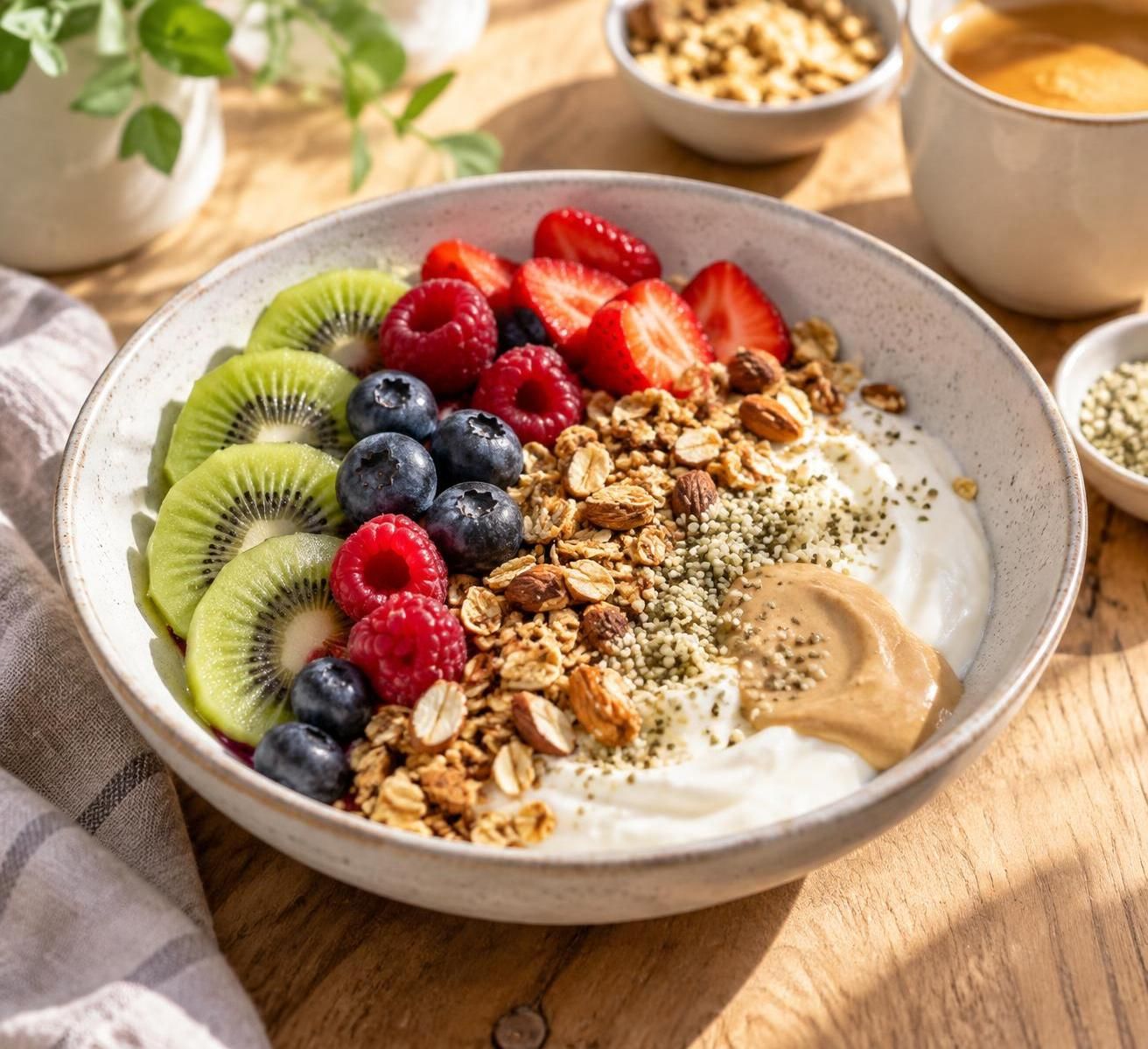 découvrez nos idées originales de yaourt bowl pour un petit-déjeuner sain, gourmand et facile à préparer, avec fruits, graines et toppings variés.